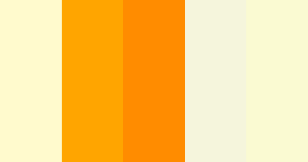 Download chiaro giallo ambra color palette PNG image (landscape)