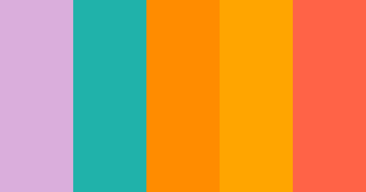 Download lillà verde acqua ambra sole girasole fiore corallo cremisi color palette PNG image (landscape)