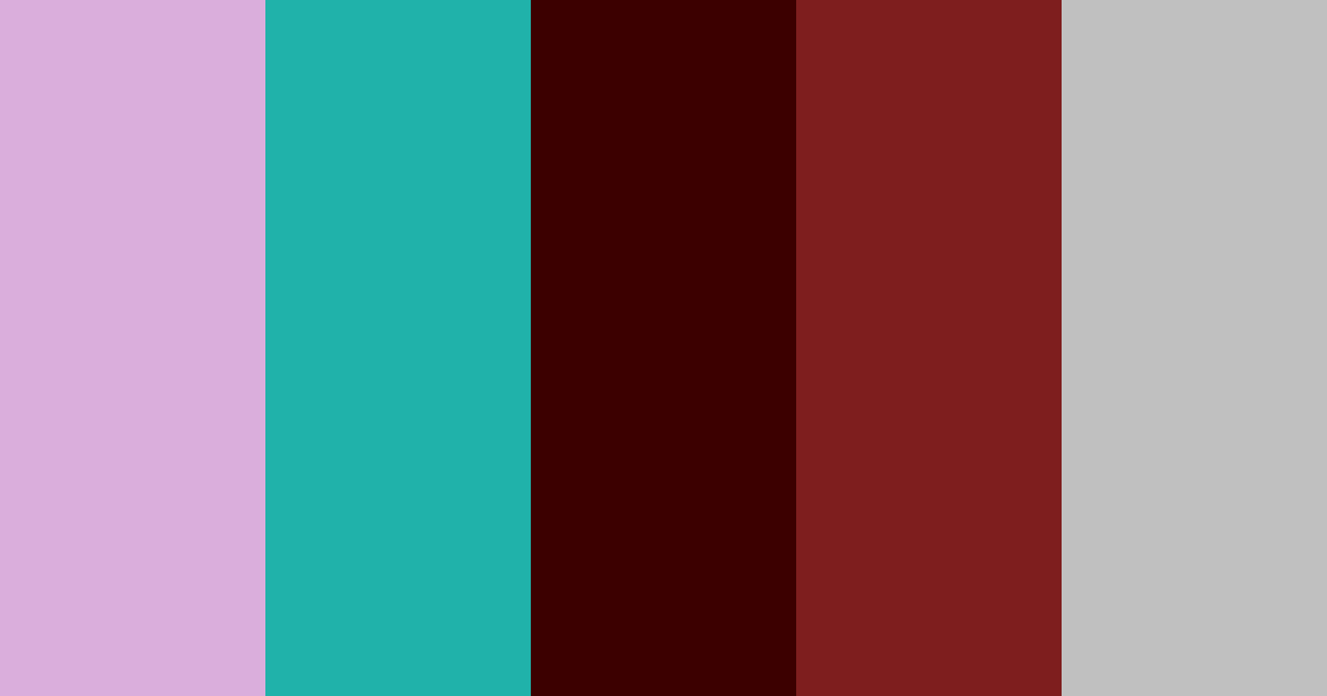 Download lilac teal maroon auburn neutral 70s color palette PNG image (landscape)