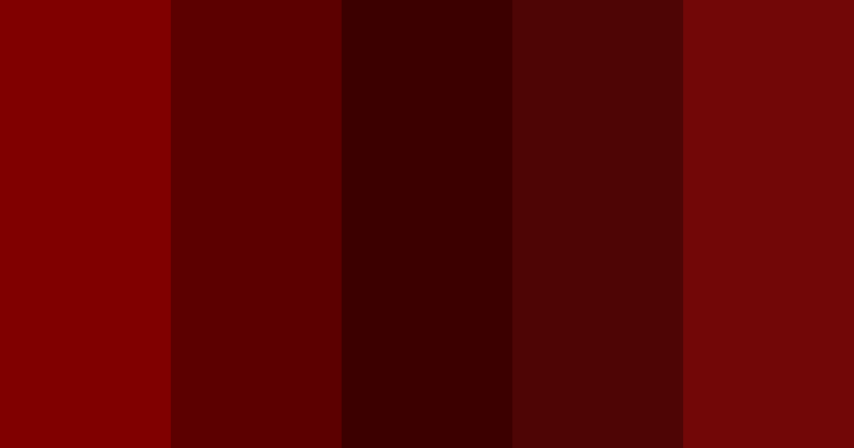 Maroon color palette