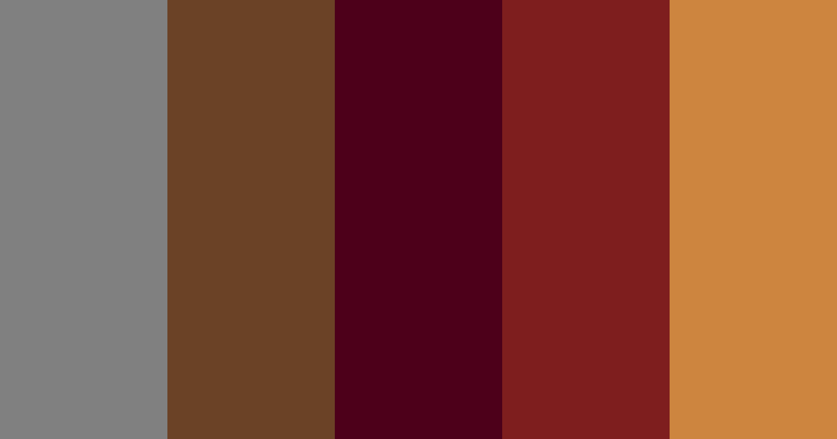 Download masculine earthy burgundy auburn autumn color palette PNG image (landscape)