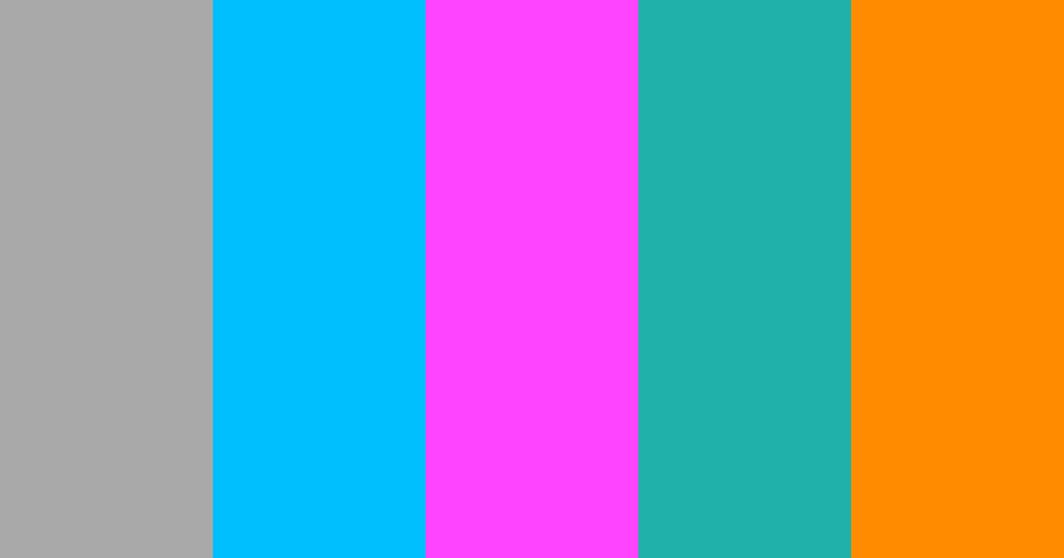 Download metallo estate fucsia verde acqua ambra color palette PNG image (landscape)
