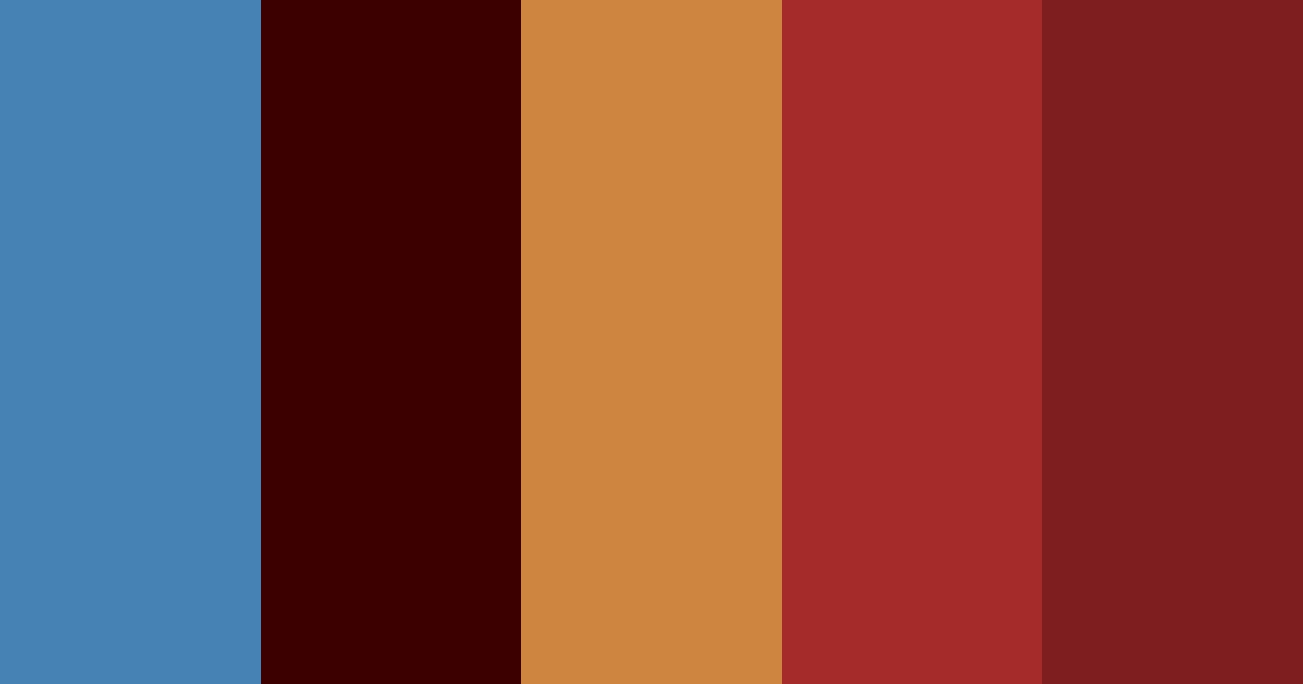 Download ミッドナイト 栗色 フォール クリムゾン 赤褐色 ライト color palette PNG image (landscape)