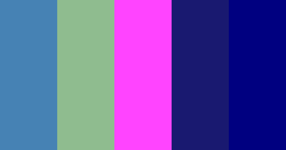 Download medianoche menta fucsia color palette PNG image (landscape)