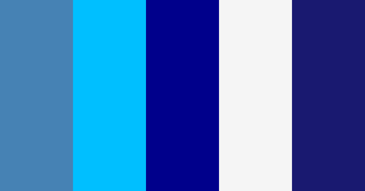 Download midnight summer blue white color palette PNG image (landscape)