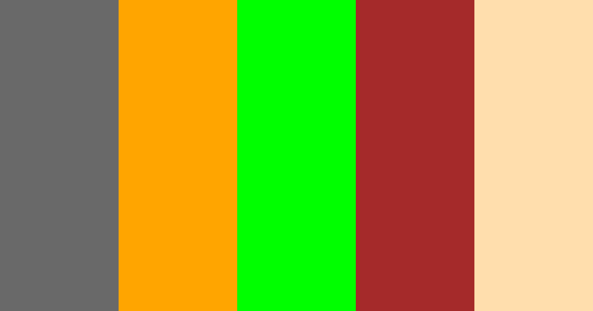 Download moderno giallo arcobaleno marrone pesca estate albicocca color palette PNG image (landscape)
