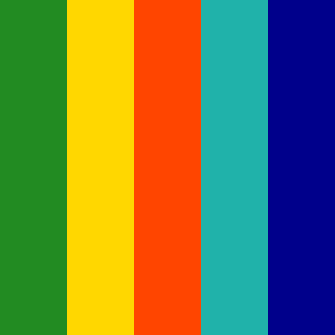 Download montagna tramonto corallo verde acqua blu arcobaleno pesca color palette PNG image (square)