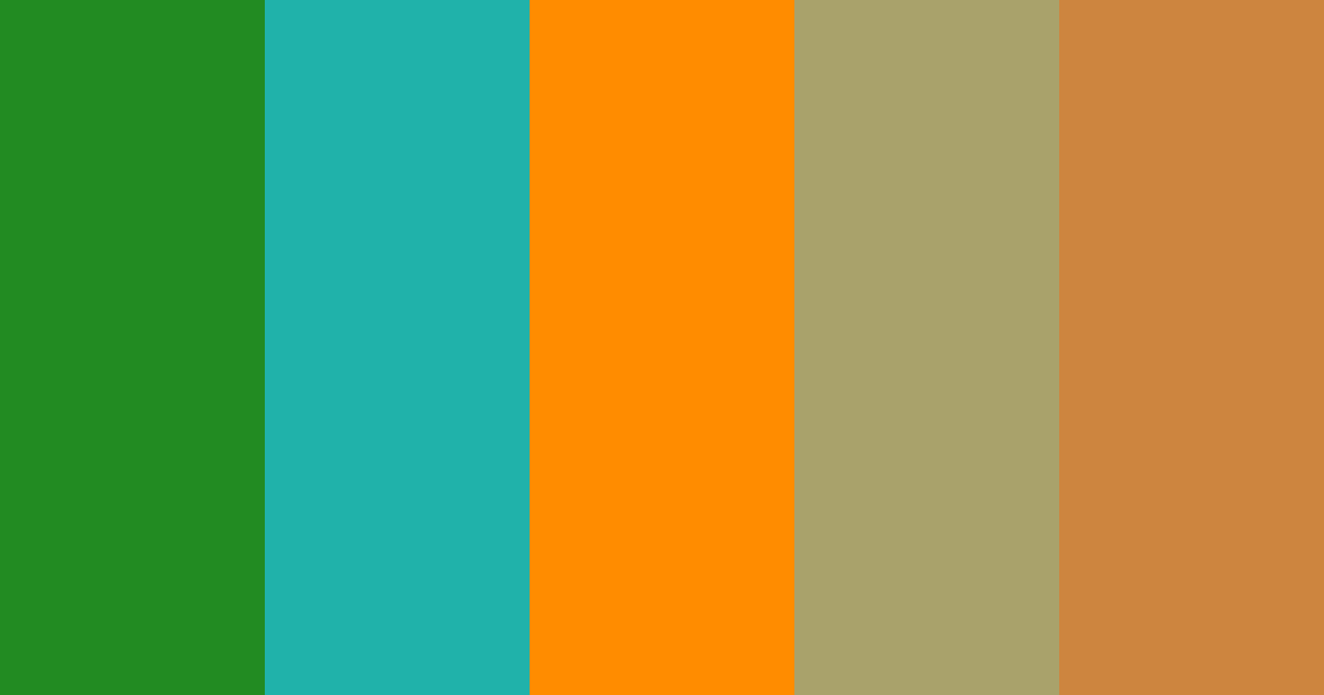 Download mountain teal amber sage autumn color palette PNG image (landscape)