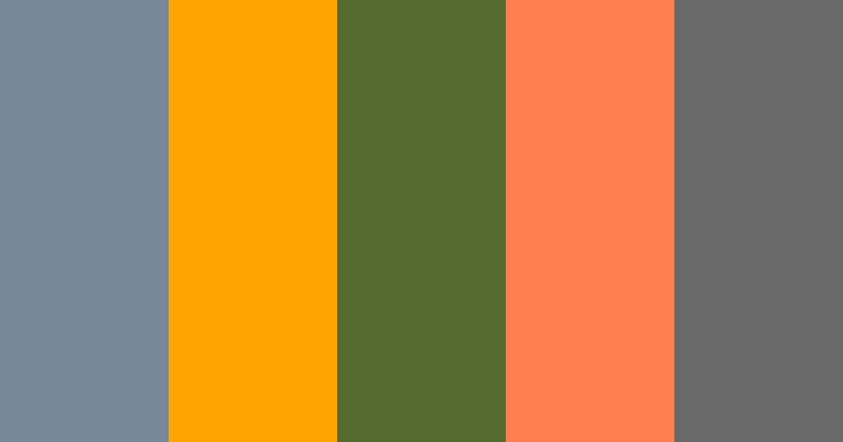 Download muted yellow nature orange color palette PNG image (landscape)