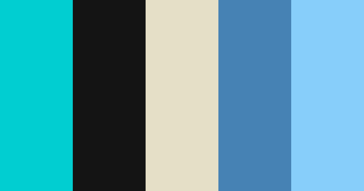 Download ocean black beige color palette PNG image (landscape)