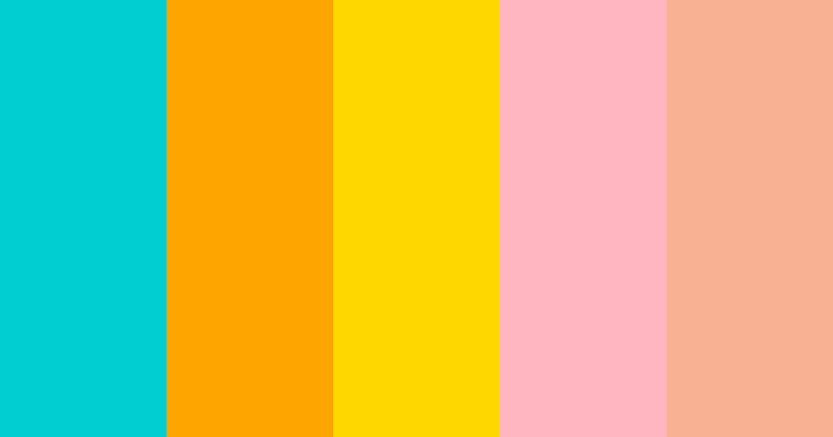 Download oceano sole tramonto primavera albicocca menta caldo color palette PNG image (landscape)