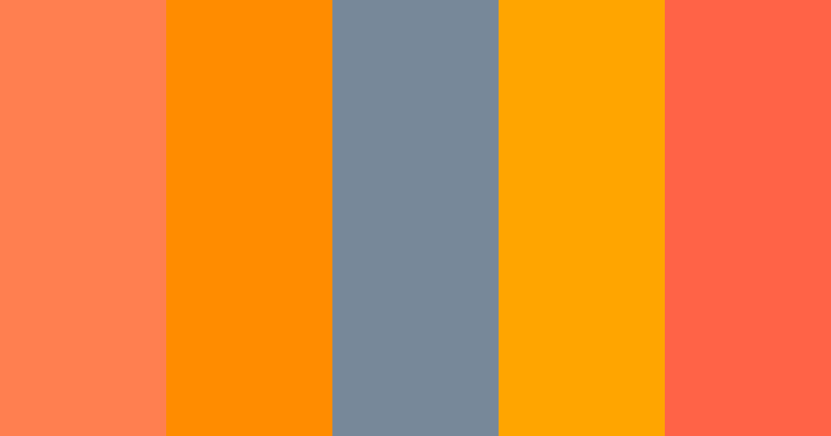 Download naranja ámbar apagado color palette PNG image (landscape)
