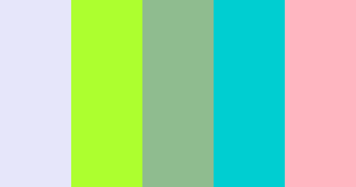 Download pastel años 90 menta turquesa color palette PNG image (landscape)
