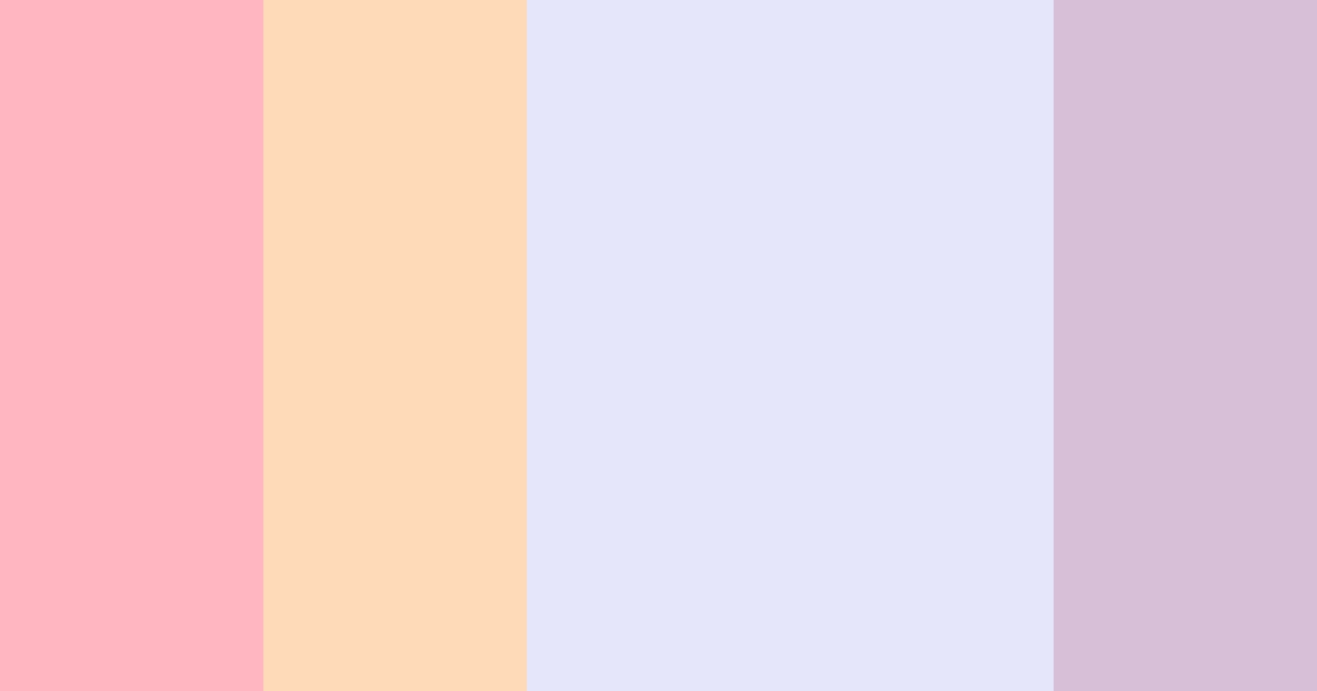 Download pastel lavender color palette PNG image (landscape)