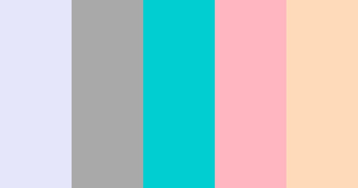 Download pastel minimalist turquoise color palette PNG image (landscape)