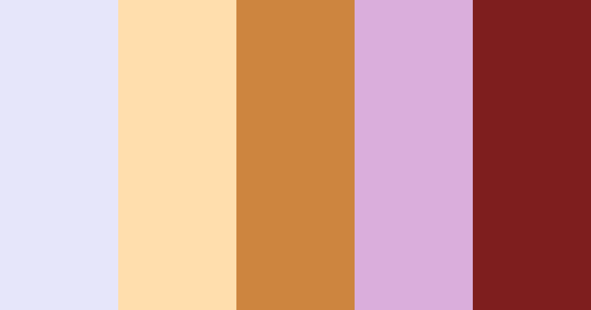 Download pastel peach rustic lilac auburn apricot magenta indigo yellow maroon color palette PNG image (landscape)