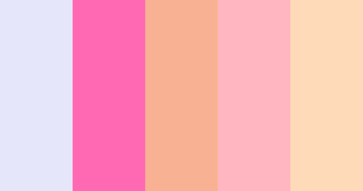Download pastello rosa albicocca color palette PNG image (landscape)