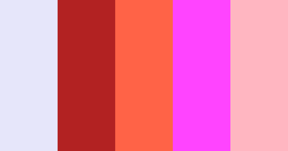 Download pastel red japanese fuschia color palette PNG image (landscape)
