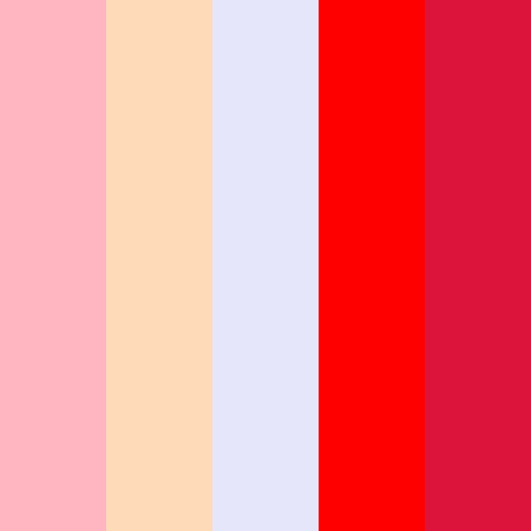 Download pastel rojo color palette PNG image (square)