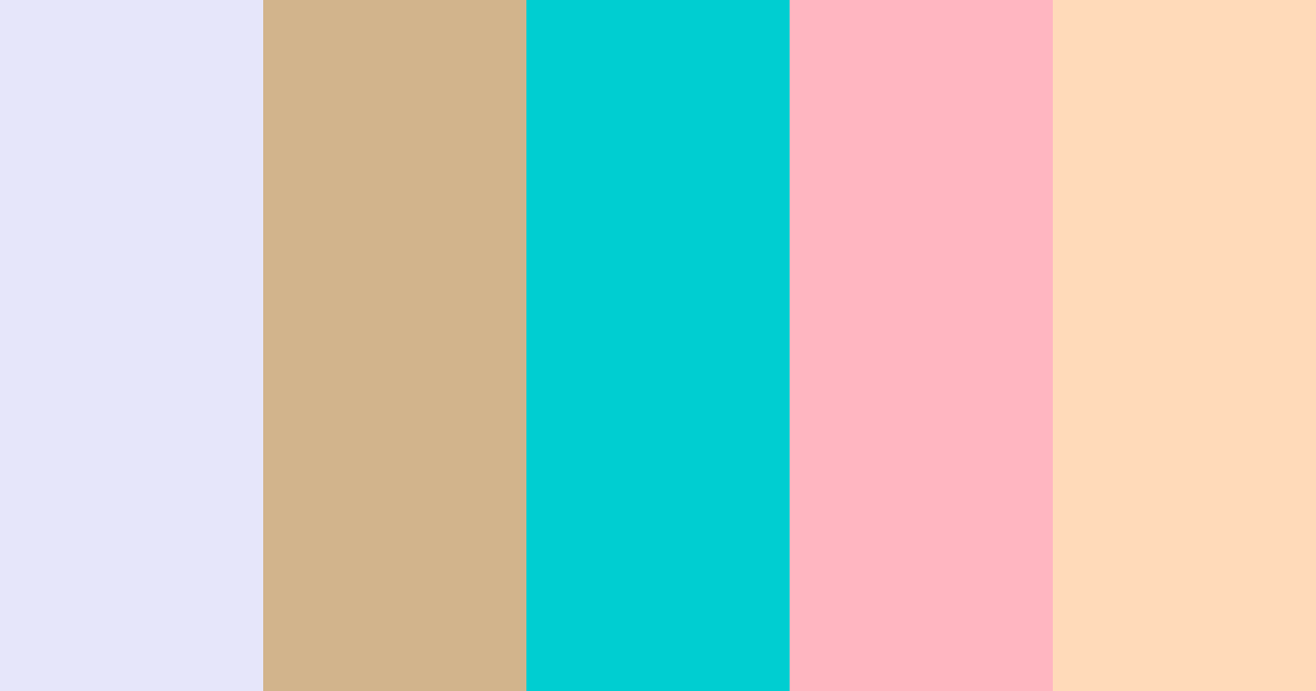 Download pastel skin turquoise color palette PNG image (landscape)
