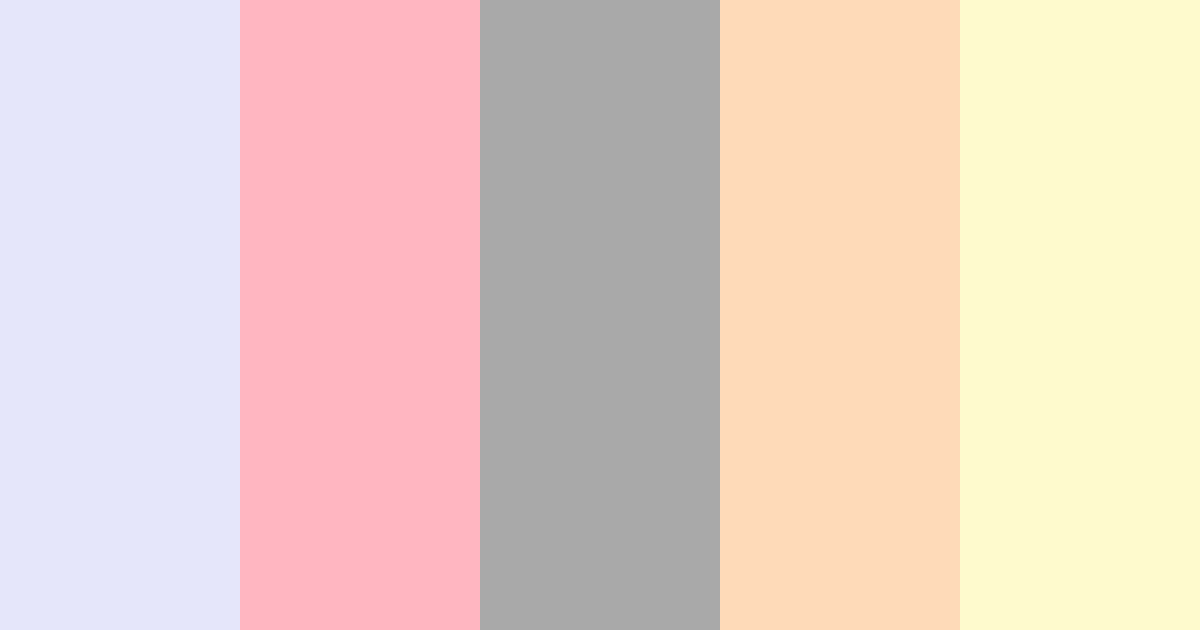 Download pastel spring minimalist color palette PNG image (landscape)