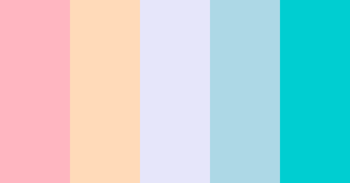Download pastel y2k color palette PNG image (landscape)