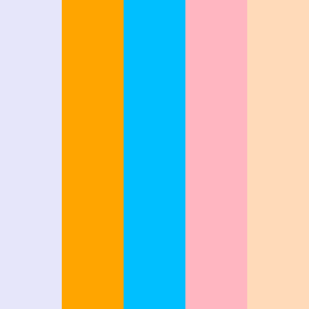 Download pastello giallo estate color palette PNG image (square)