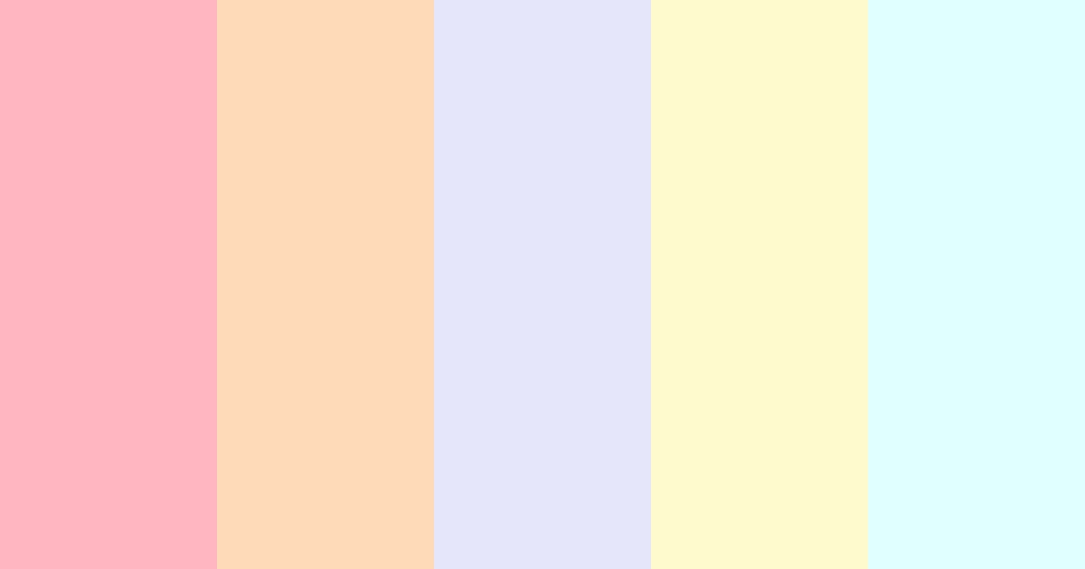 Pastel color palette