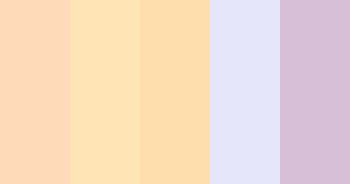 Download melocotón lavanda color palette PNG image (landscape)