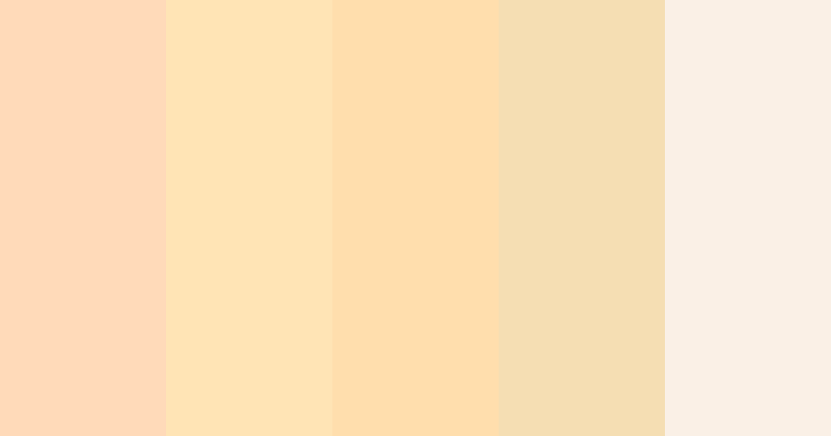 Peach color palette
