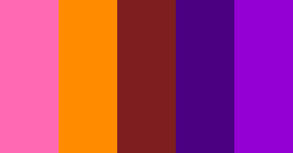 Pink 70s Auburn Dark Purple Magenta Color Palettes - ColorMagic