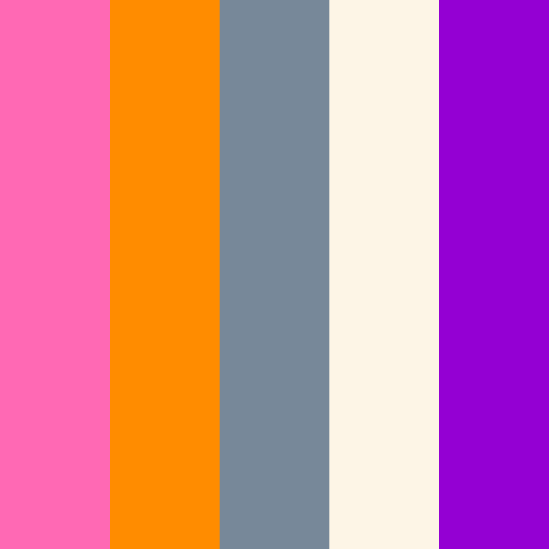 Pink 70s Muted Soft Purple Spring Ivory Color Palettes - ColorMagic