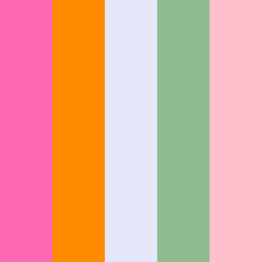 Pink 70s Pastel Mint Color Palettes - ColorMagic