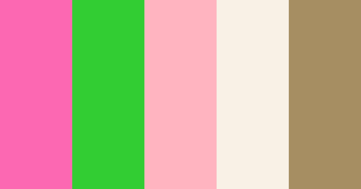 Pink Forest Spring Cream Hazel Tan Coral Black Warm Gold Color Palettes ...