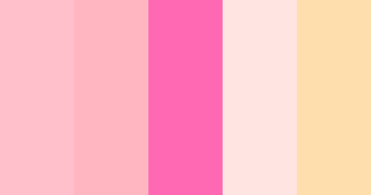 Download pink soft color palette PNG image (landscape)