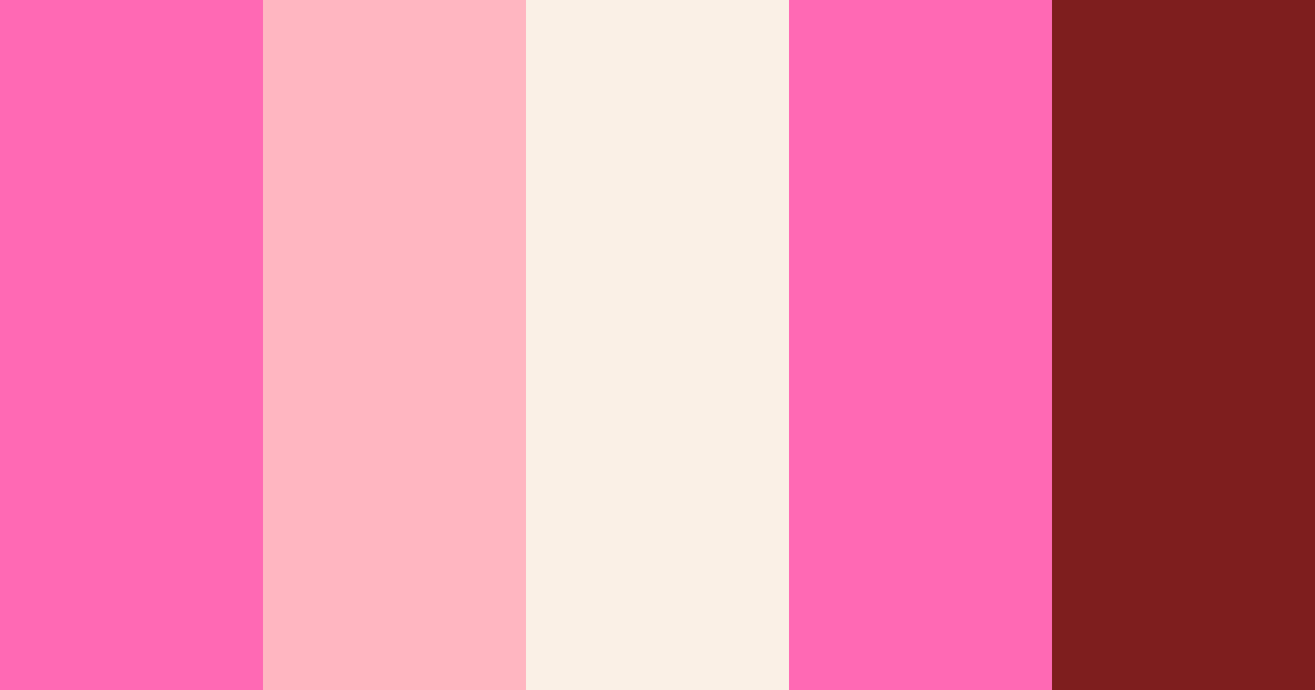 Pink Spring Cream Vibrant Auburn Y2K Color Palettes ColorMagic