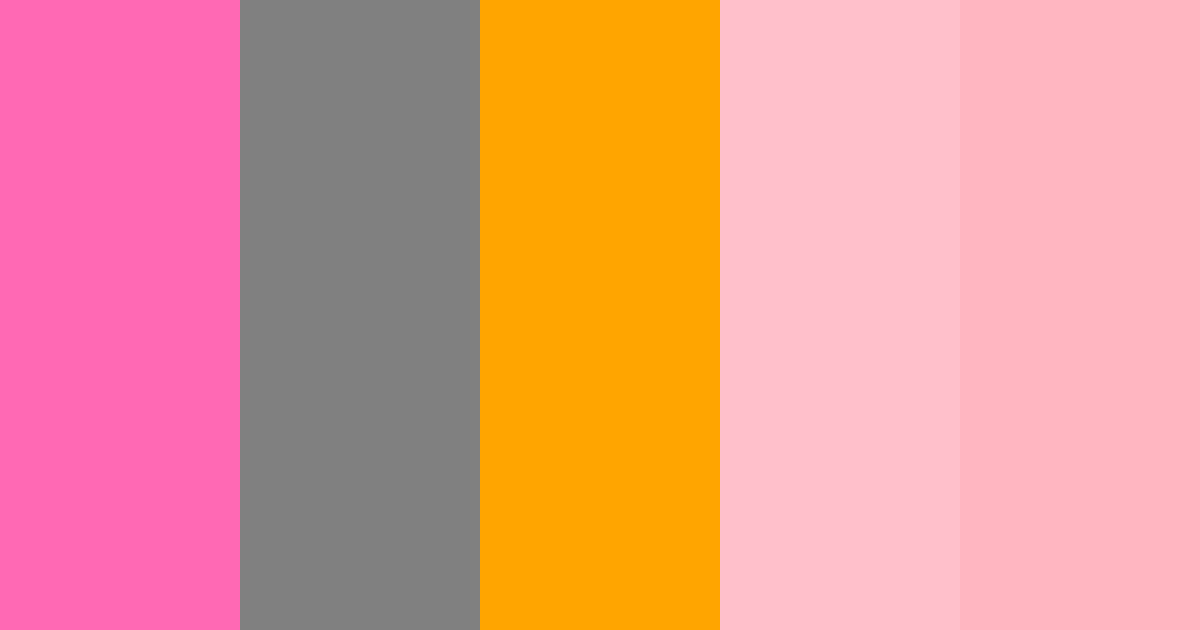 Download pink zombie bright color palette PNG image (landscape)