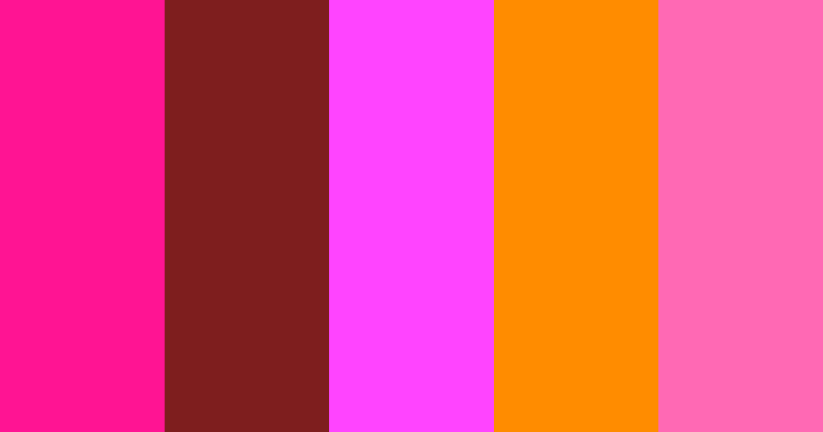 Download psichedelico auburn magenta ambra vivace rosa albicocca color palette PNG image (landscape)