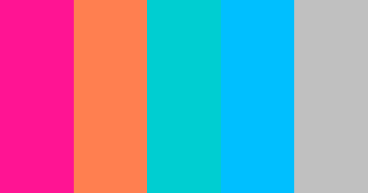 Download サイケデリック オレンジ アクア サマー ニュートラル color palette PNG image (landscape)