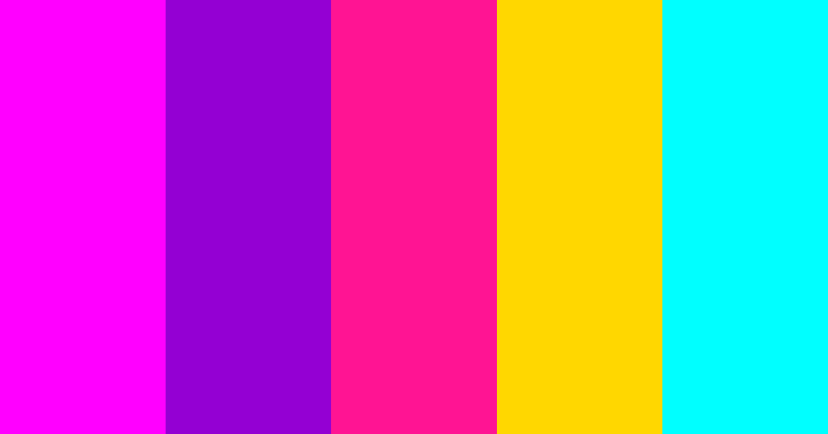 Psychedelic color palette