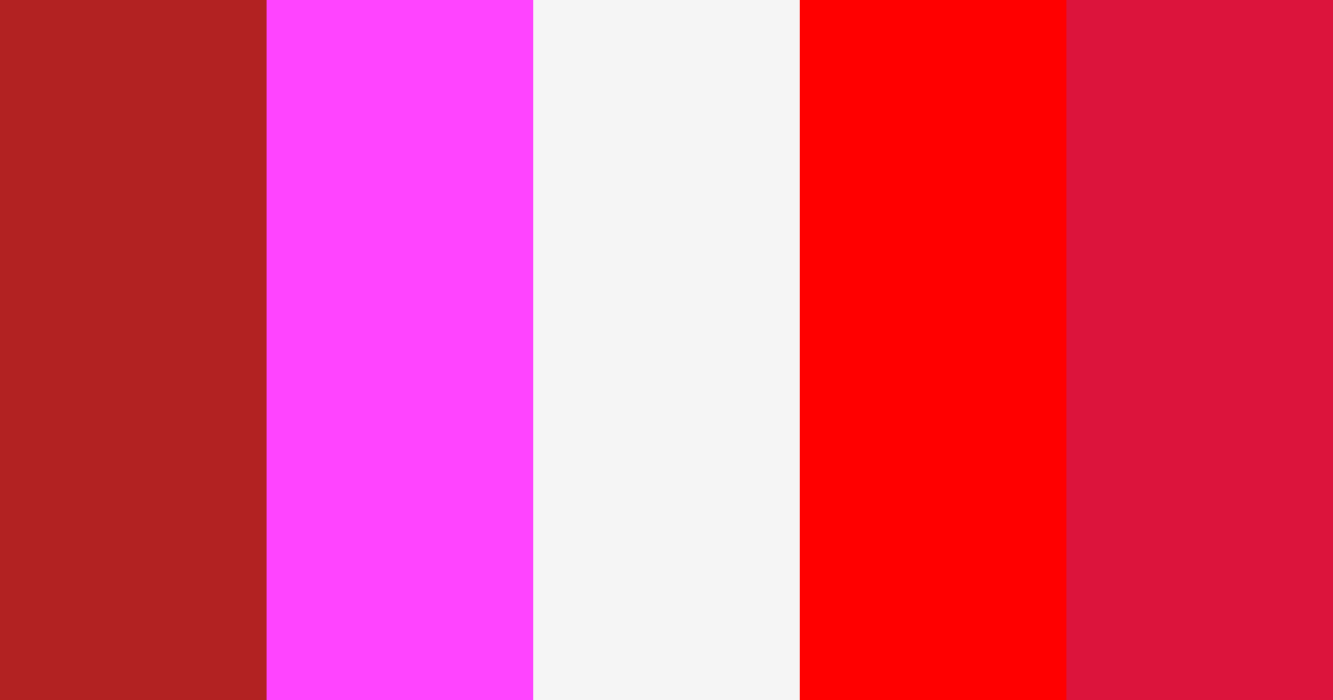Download rojo fucsia blanco color palette PNG image (landscape)