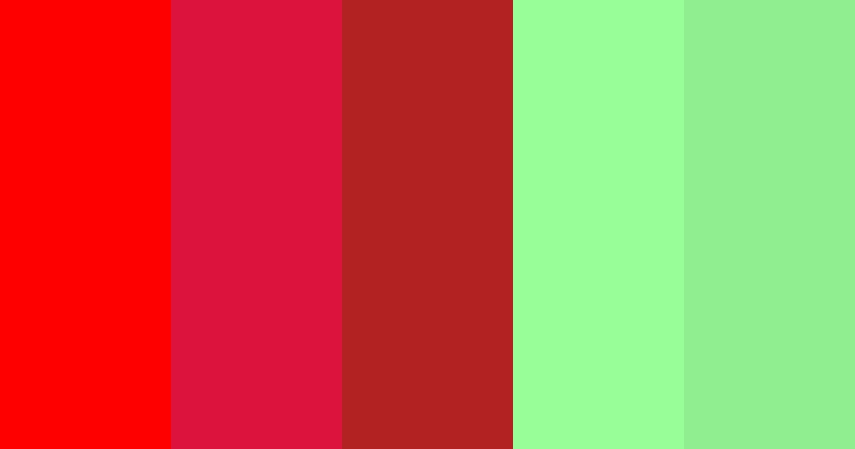 Red Mint Color Palettes - ColorMagic
