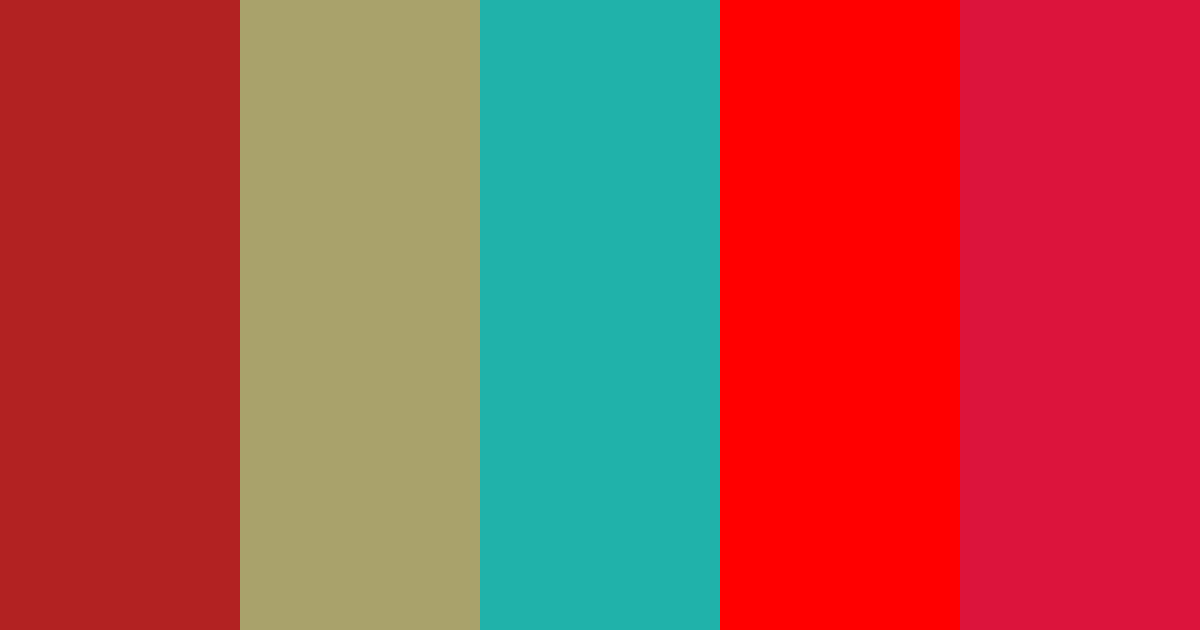 Download red sage teal color palette PNG image (landscape)