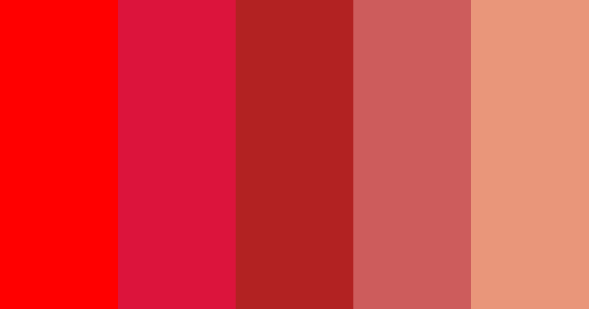 Red color palette
