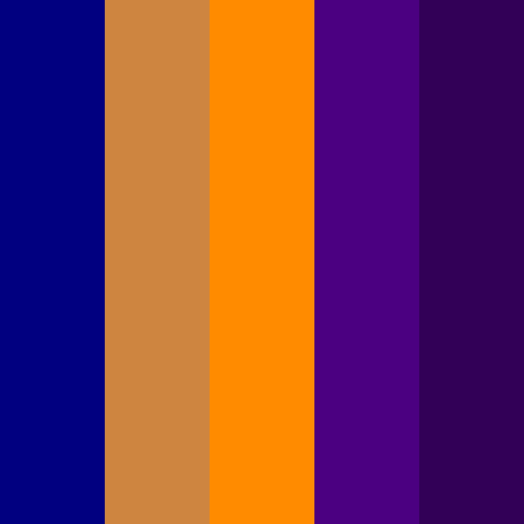 Royal Autumn Amber Dark Indigo Color Palettes - ColorMagic