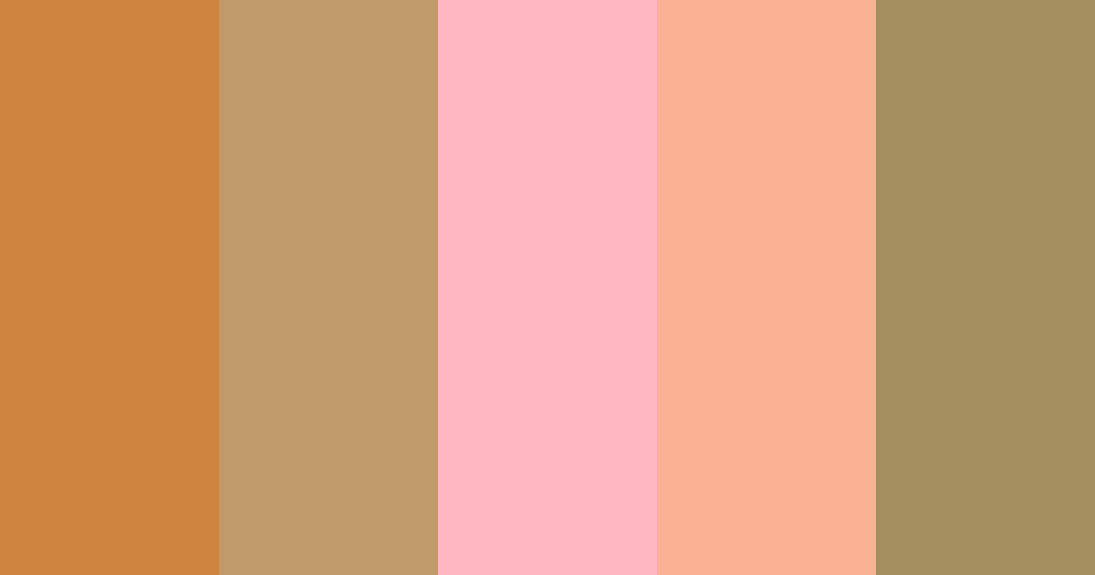 Download rustico tan primavera albicocca nocciola beige pastello rosa color palette PNG image (landscape)