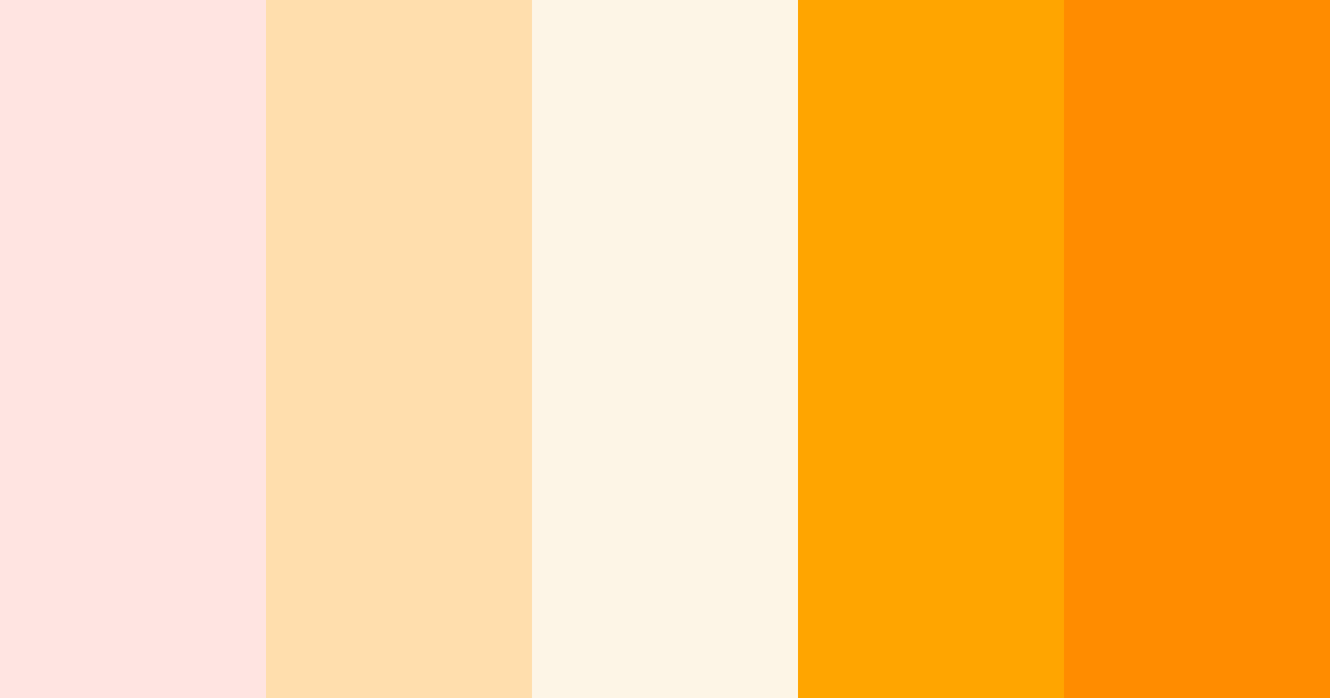 Download soft orange color palette PNG image (landscape)