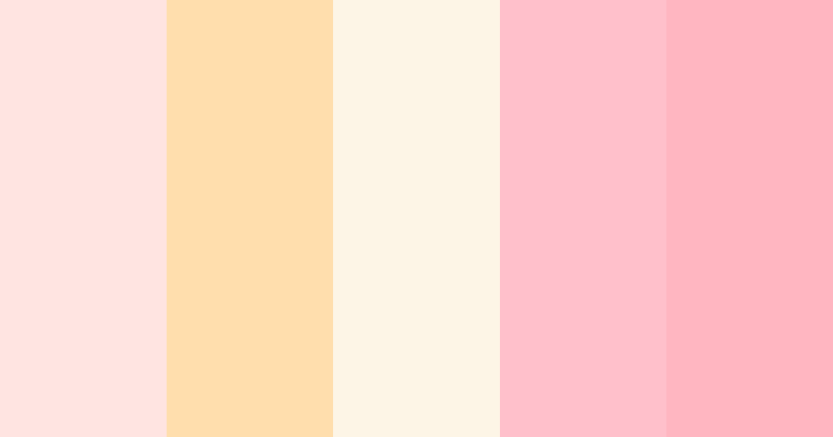 Download soft pink color palette PNG image (landscape)