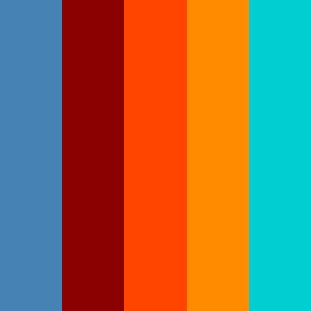 Download スペース ワイン ウォーム アンバー ターコイズ インディゴ オレンジ アイボリー フォール color palette PNG image (square)