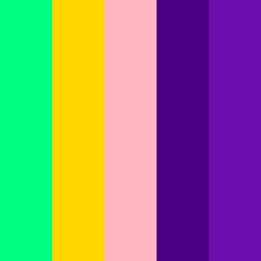 Download primavera profundo color palette PNG image (square)
